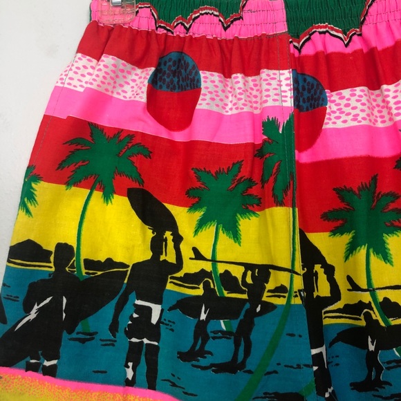 Vintage Local Motion Reversible Surf Print Shorts - Picture 2 of 15